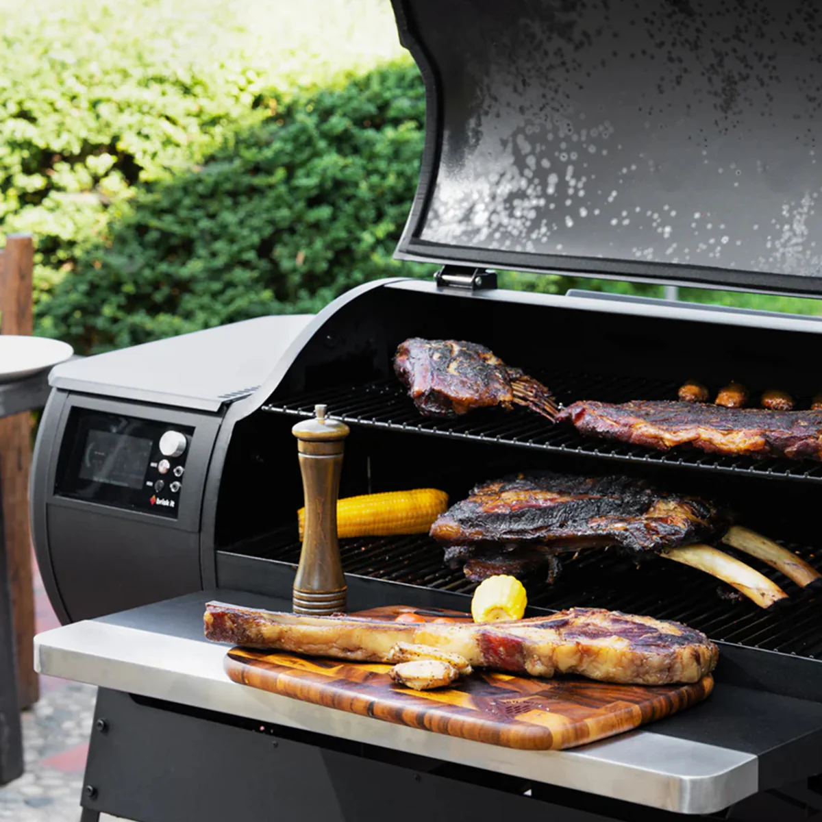 Front Folding Shelf for Smart Wood Pellet Smoker Grill - Image 3