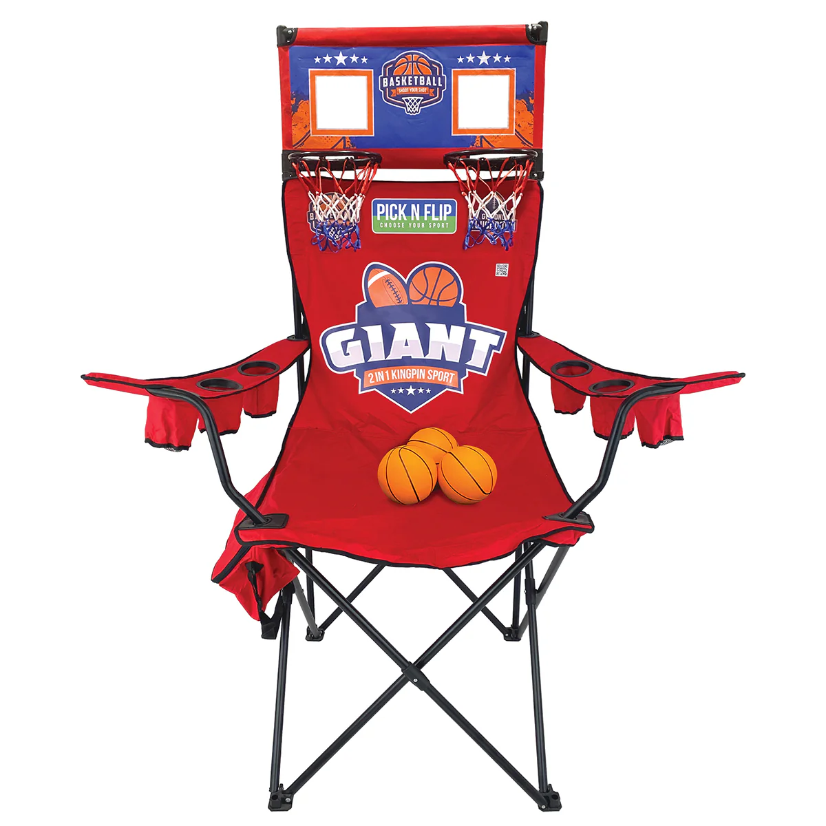 Giant Folding Chair with Sports Game Attachment - Image 2