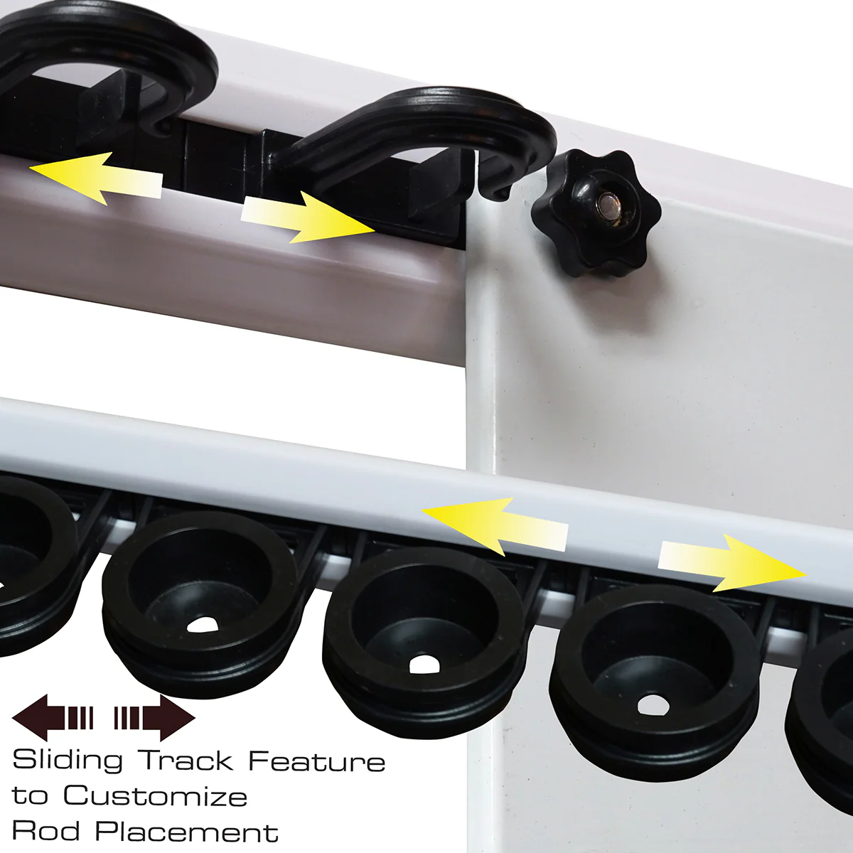 Modular 14 Fishing Rod Rack and Tackle Organizer - Image 4