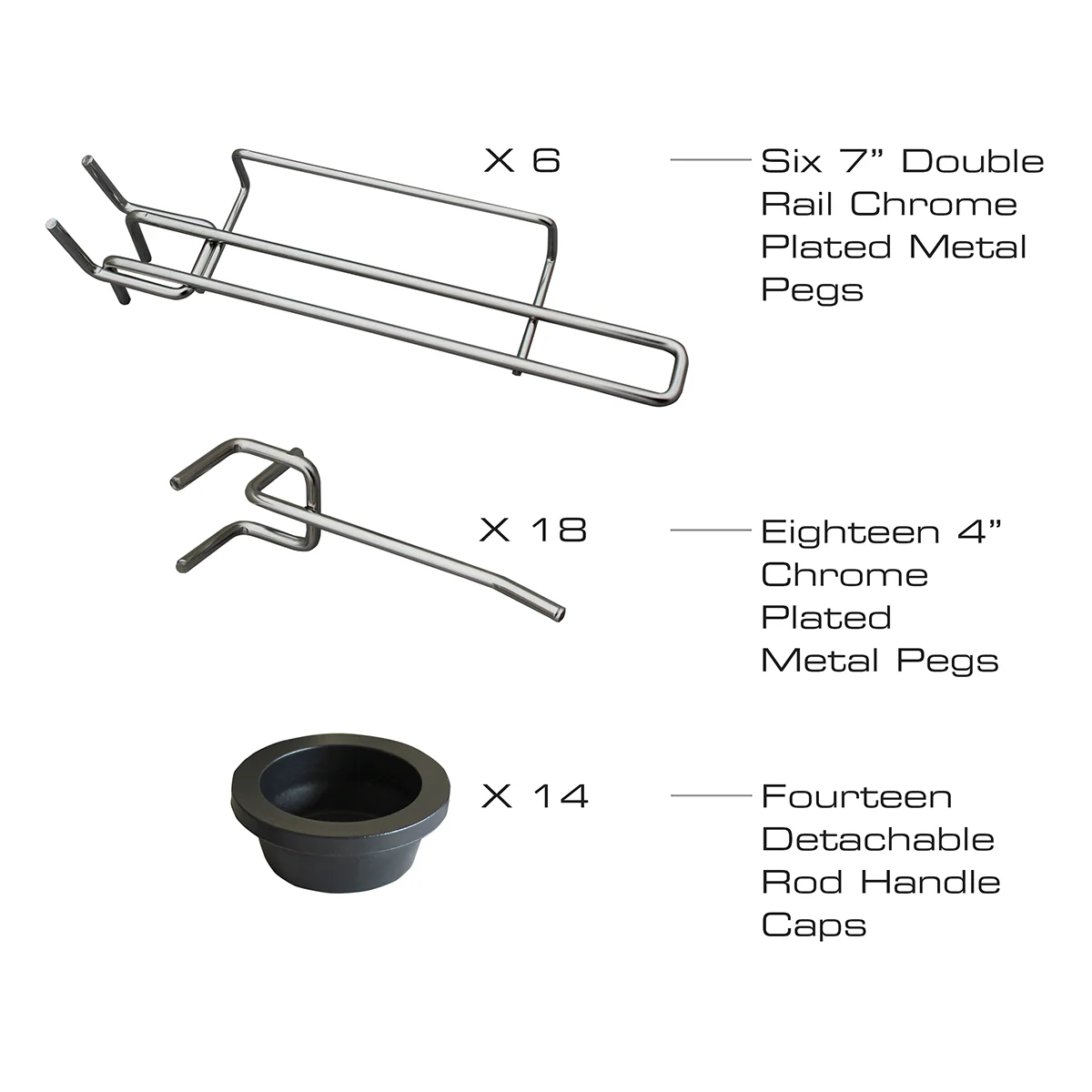 Modular 14 Fishing Rod Rack and Tackle Organizer - Image 6